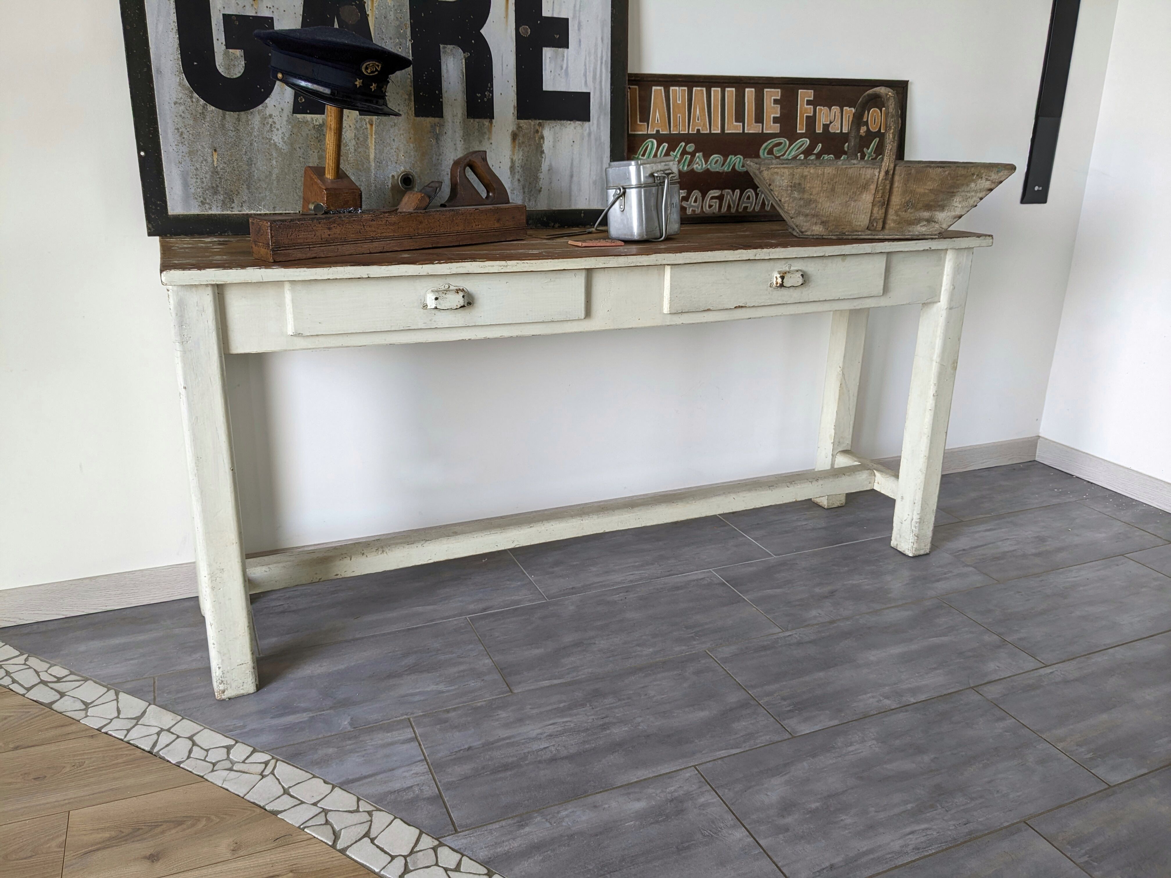 Farm console table early twentieth century