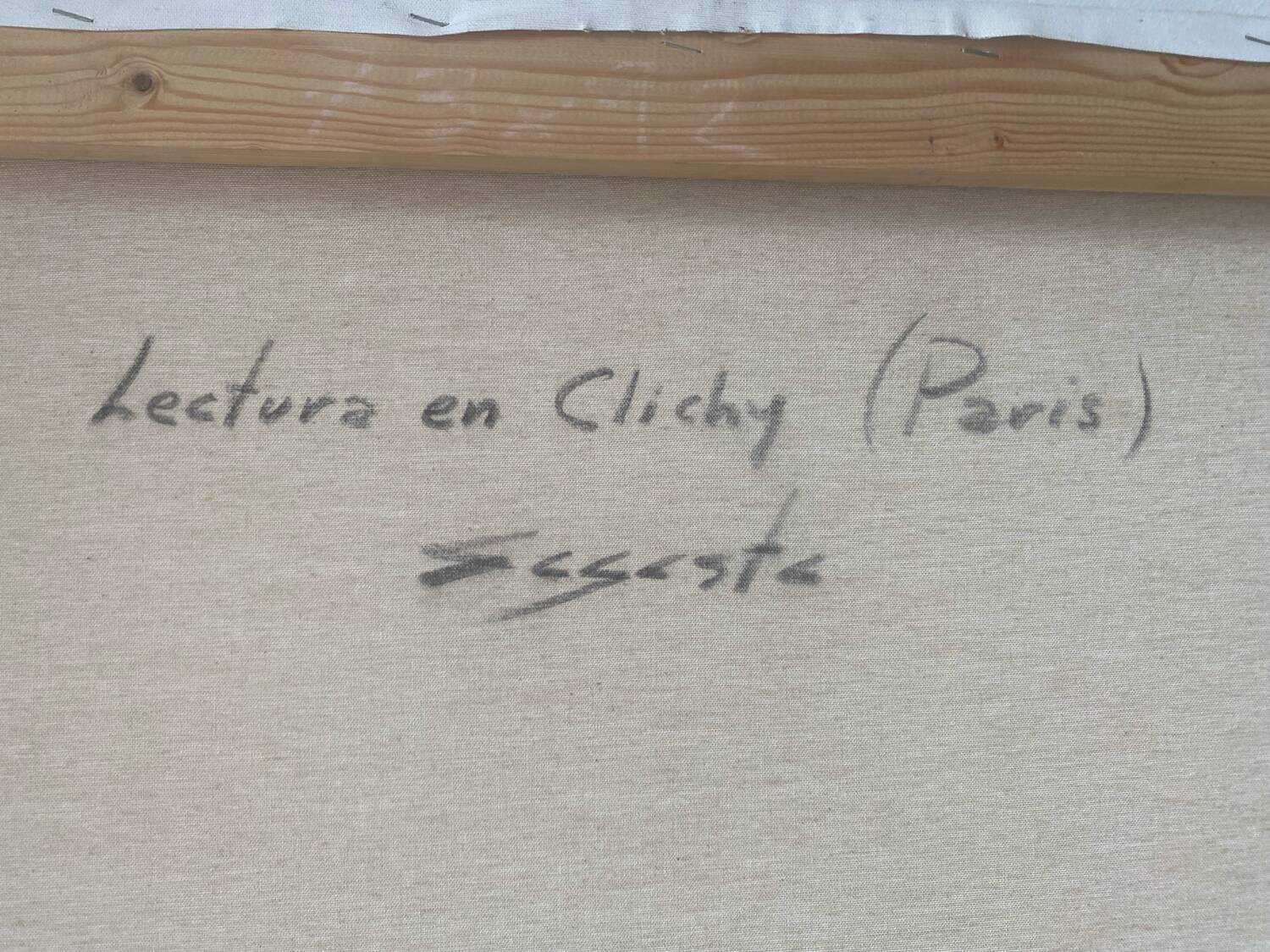 Scène de ville école espagnole du XXEME siècle