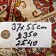 Fine Turkish Hereke silk rug 37x55 cm vintage ivory floral medallion 2540
