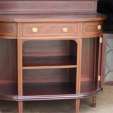 Elegant console by waring & gillow ltd, in mahogany veneer.