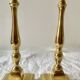 Pair of antique brass candlesticks