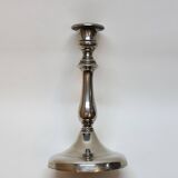 Bougeoir ancien en métal argenté