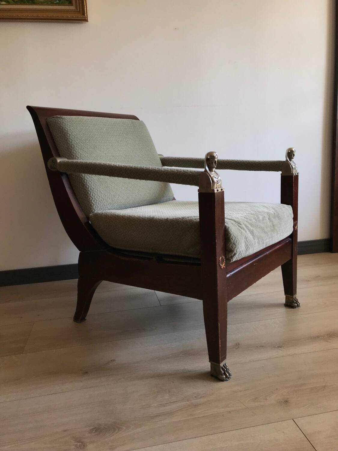 1 Empire style armchair / Consulate period Return from Egypt from the 60s