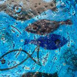 Bowl in the shape of a fish, modern fish from the mid-century by Aldo Londi for Bitossi, Italy, 1960s.