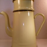 Yellow enamel coffee maker