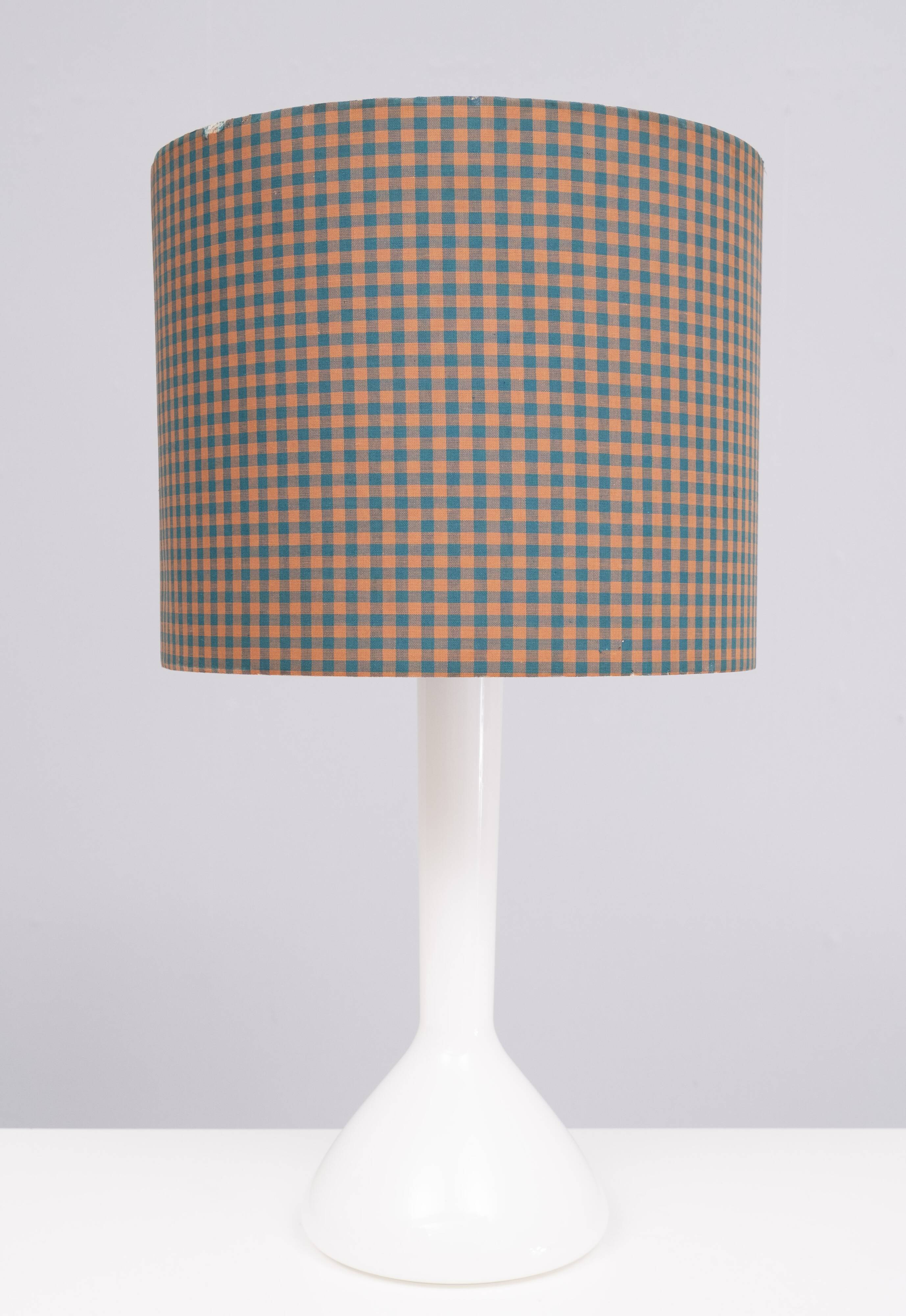 Kastrup Holmegaard Opaline Glass Table lamp Denmark 1960s