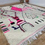 Handmade wool Berber rug 266 X 242 CM