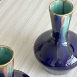 Paire de vases anciens bleus