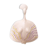 Bust pink woman, ceramiche chiminazzo, 1970