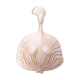 Buste femme rose , ceramiche chiminazzo, 1970