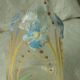 Carafe en verre emaille legras email gras fin 19 eme