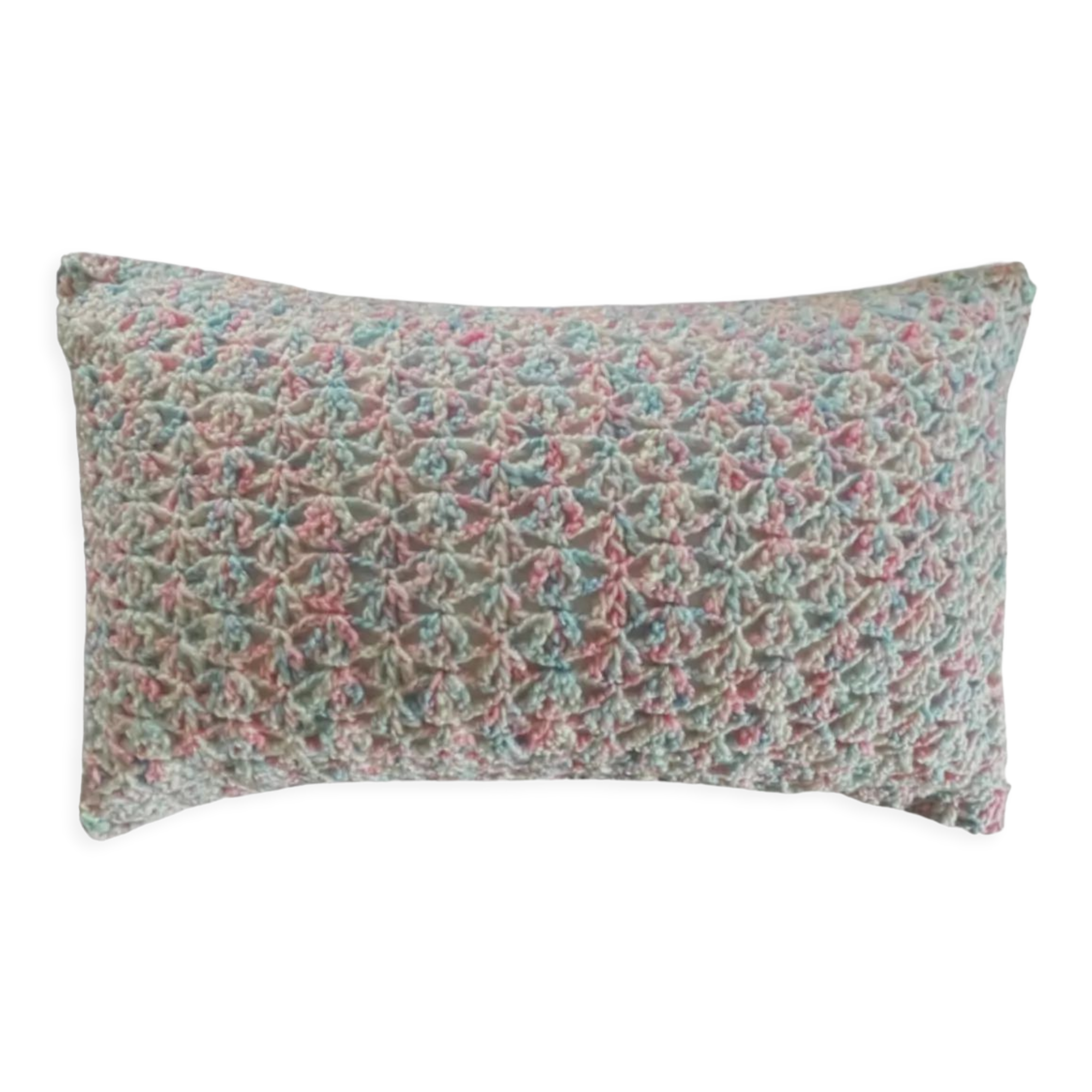Vintage crochet cushion