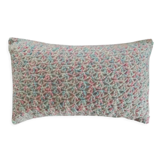 Coussin crochet vintage