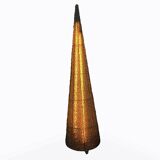 Superb floor lamp in glass fragments, handmade and vintage (70s)