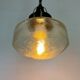 Industrial bakelite pendant light with frosted glass, 1970s