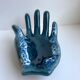 Empty pocket ceramic ring fat lava signed vallauris 70s