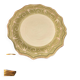 Set of 8 dessert plates in earthenware - the red cedar