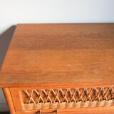 Rattan chest of drawers