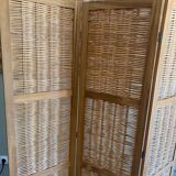 Woven wicker screen