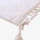 Contemporary White and Green Rug - 293 x 251 cm