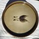 Flat pie beige khaki leaf pattern