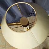 Lampadaire articulé liseuse design 1950 en métal et laiton
