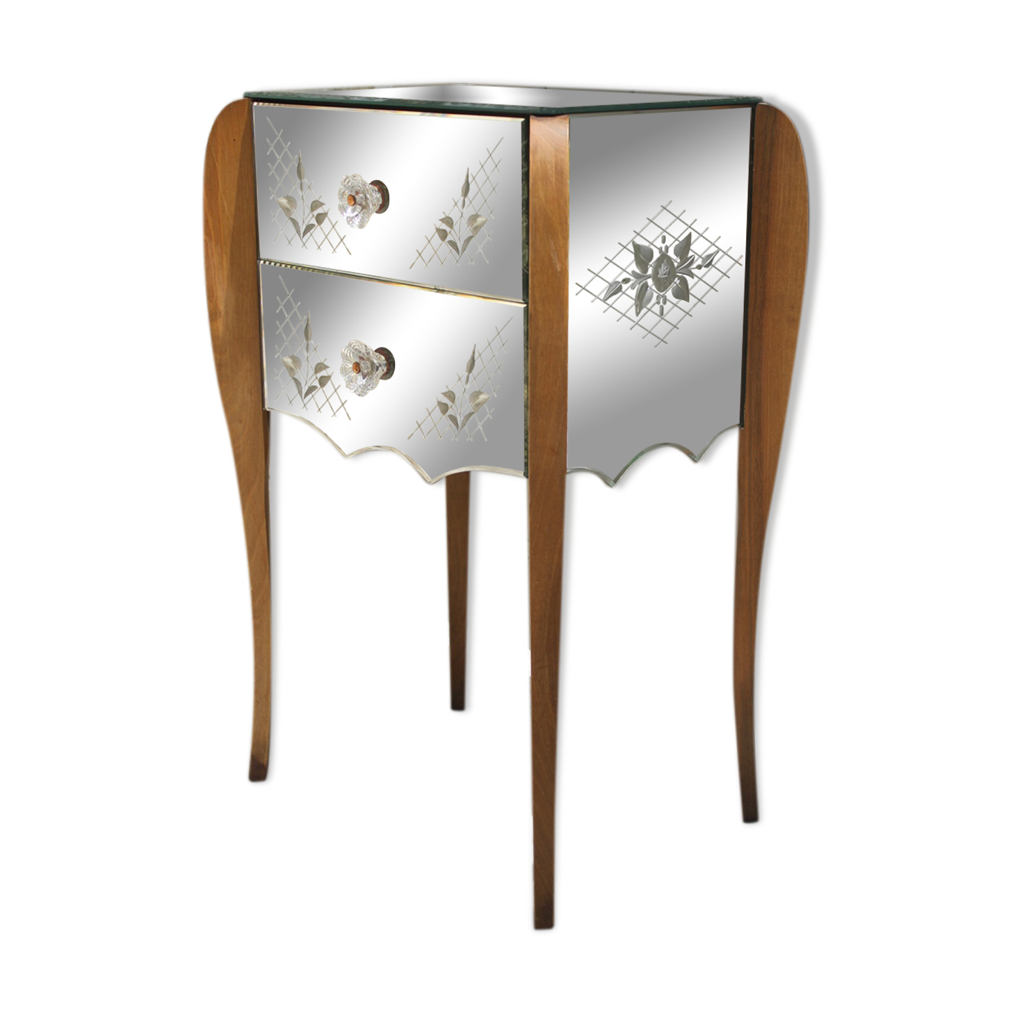 Art deco bedside mirror