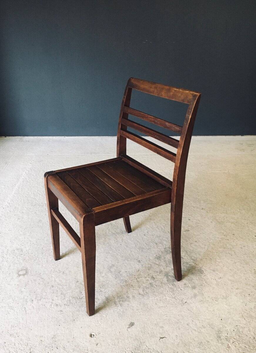 Reconstruction Dining Chair attributed to Rene Gabriel, France, 1940s