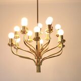 Lustre en laiton années 1970