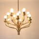 Brass chandelier 1970s