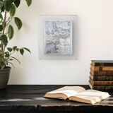 Bern, old map, printed in 1844.