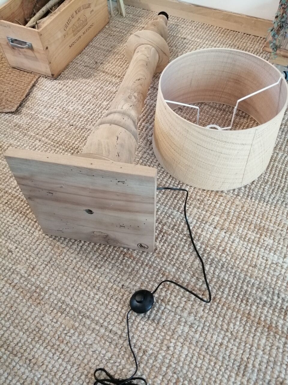 Vintage wooden floor lamp revisited