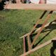 Wooden ironing board