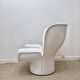 fauteuil Elda vintage de Joe Colombo en cuir blanc