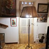 Pied de lampadaire tripode bronze 1930/1950 style Louis XV