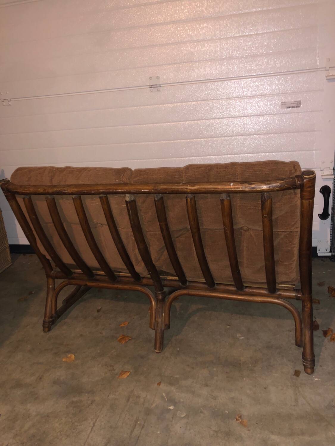 Vintage Maison Kok rattan sofa from the 70s