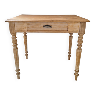Farmhouse style side table in solid wood