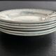 Lot 6 old plates porcelain iron earth saint amandinoise model chevreuse
