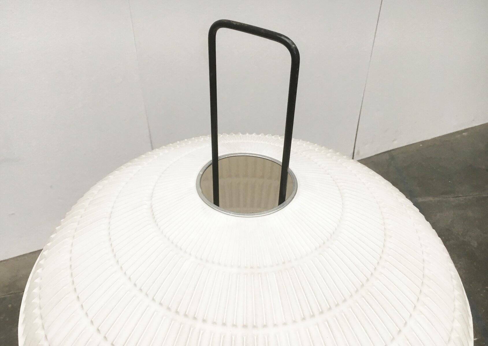 German floor lamp metal and plastic Tripod Ufo 370 by Bega, 1950s