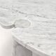 Round dining table Eros in Carrara marble by Angelo Mangiarotti for Skipper Italy 1970s
