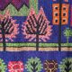 Afghan carpet 80s MOTIF VILLAGE IN PRINTEMPS 85x148cm
