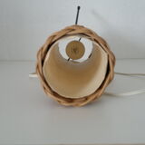 Old lamp rattan wicker vintage