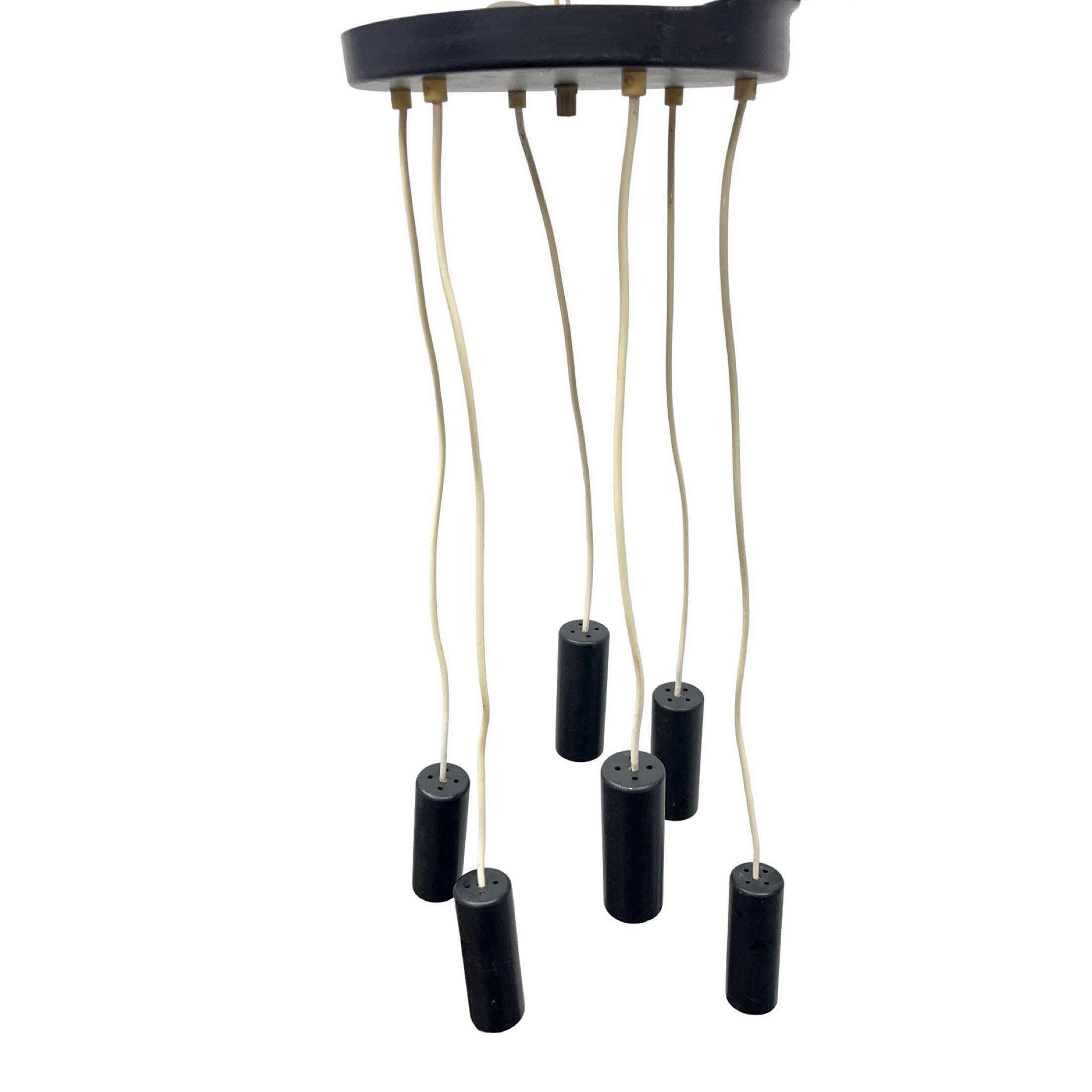 Elektroinstala Jílové cascade pendant lamp Czechoslovakia 1970