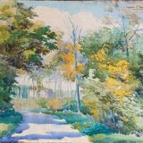 Tableau Aquarelle signée Andrée Chameron (1894- 1985)