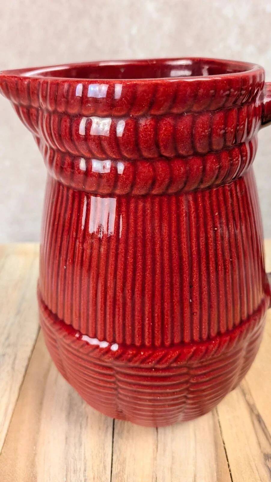 Antique Saint-Clément red pitcher