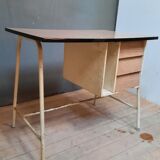 Vintage bureau in white formica