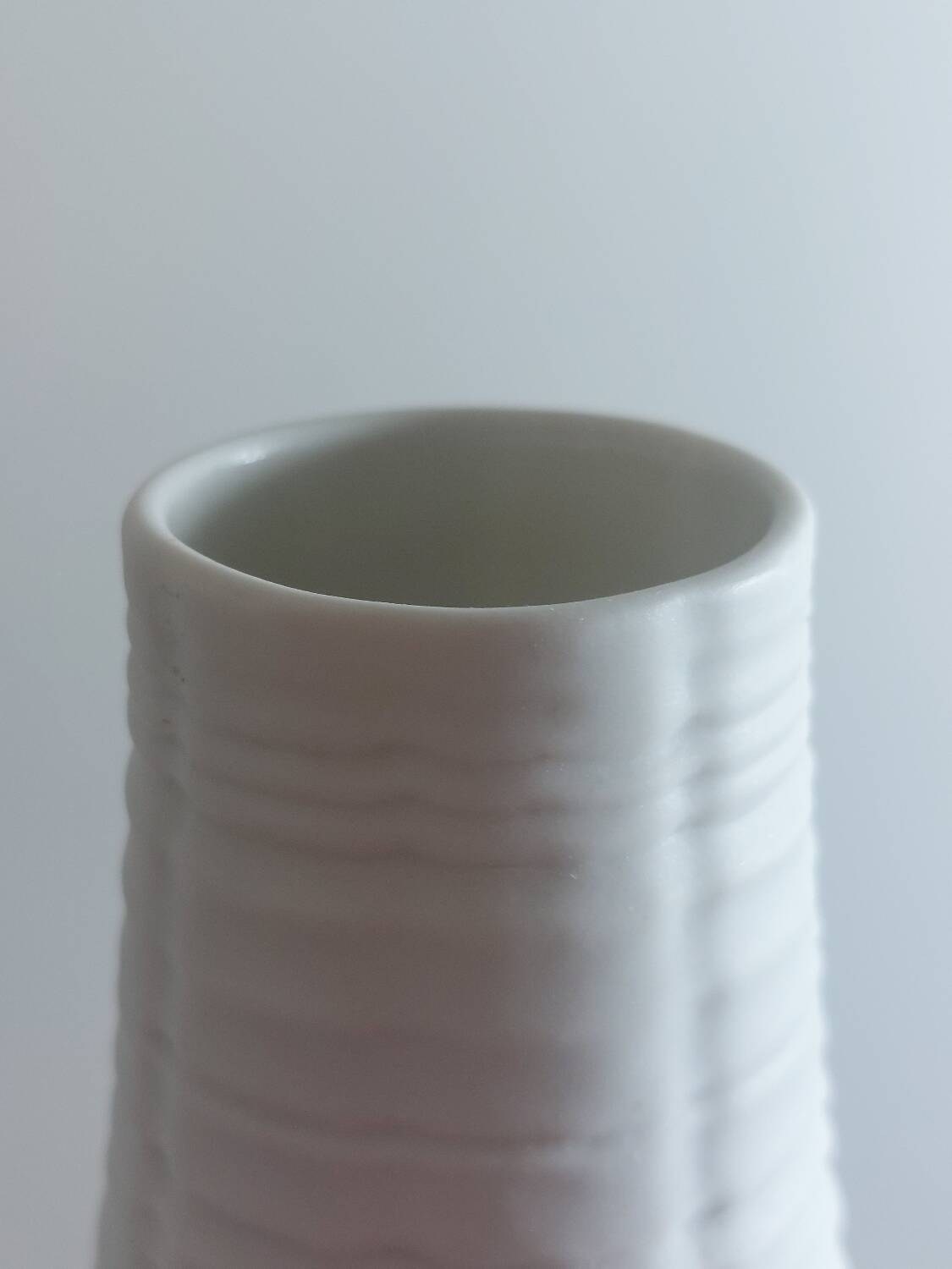 Vintage porcelain biscuit vase by Heinrich, Germany.