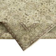 Hand-knotted decorative turkish beige rug 196 cm x 311 cm