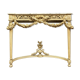Console Louis XVI en bois laqué vers 1850-1880