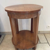 Round pedestal table art deco